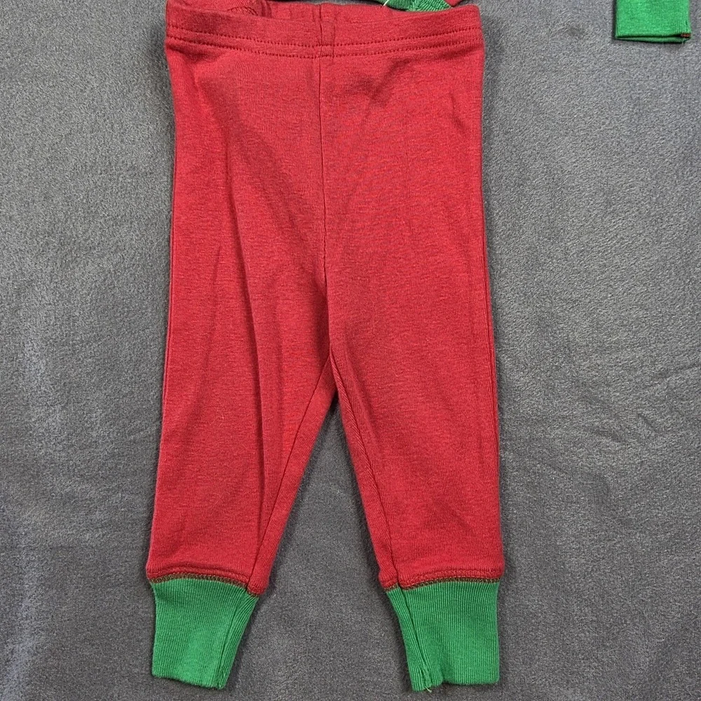 Disney Mickey Mouse Christmas Outfit Baby Boy Size 6m Red / Green NwT